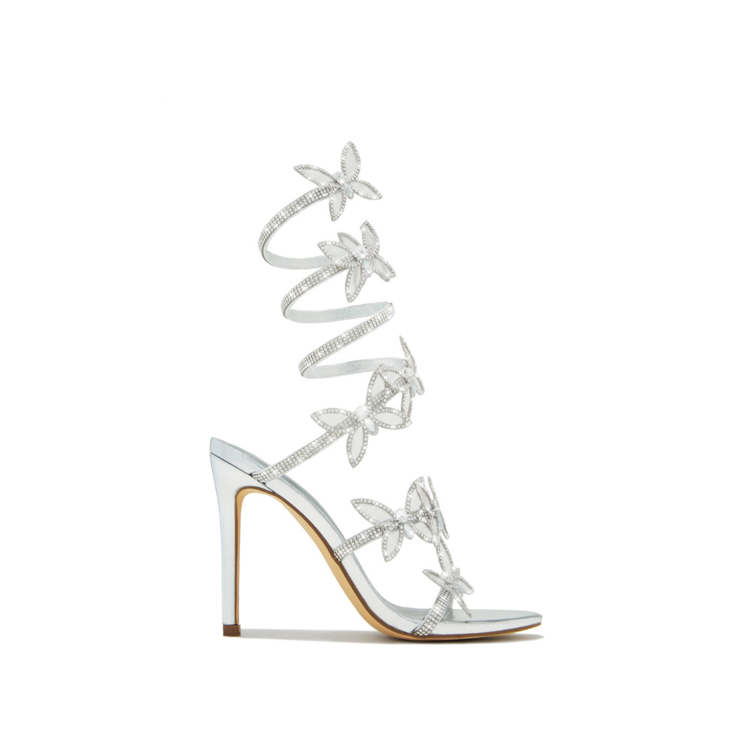 Butterfly Rhinestone Heels